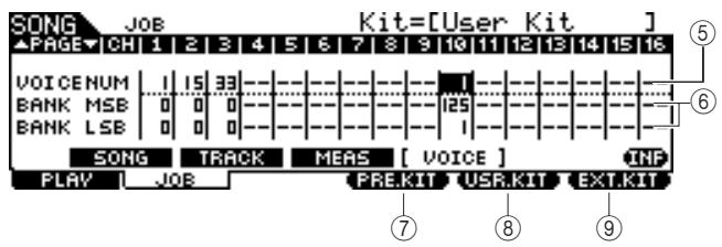 YAMAHA DTX-900 - The second page of the Voice Job - 1
