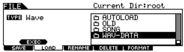 YAMAHA DTX-900 - File/Folder Selection - 1