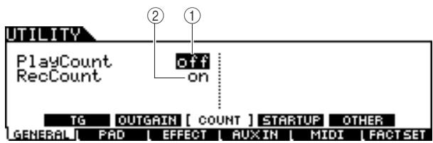 YAMAHA DTX-900 - Count Settings - 1