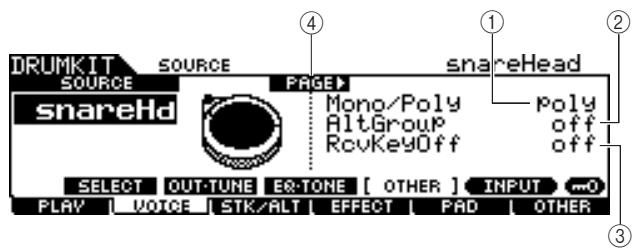 YAMAHA DTX-900 - Setting Other Parameters - 2