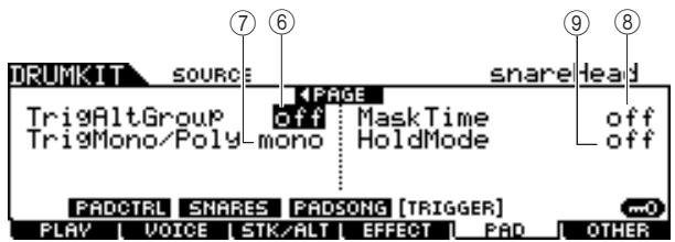 YAMAHA DTX-900 - Trigger Signal Settings - 2