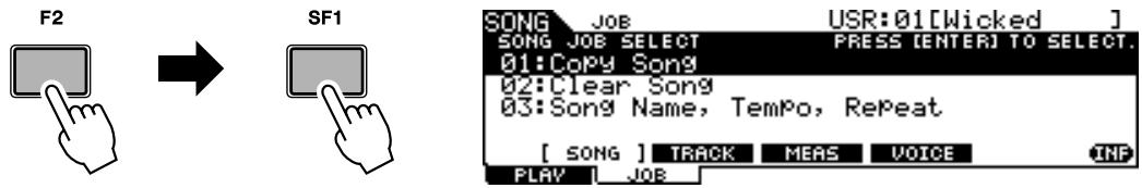 YAMAHA DTX-900 - Assigning a Name to a User Song - 1