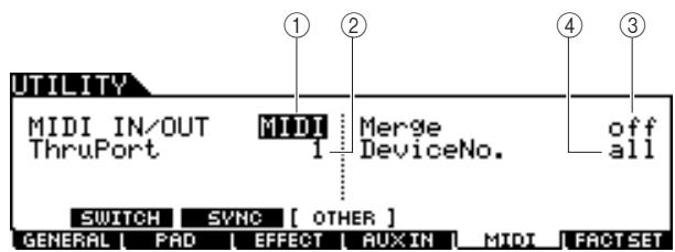 YAMAHA DTX-900 - MIDI Other Settings - 1