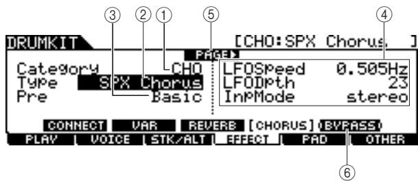 YAMAHA DTX-900 - Chorus Effect Settings - 1