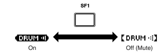 YAMAHA DTX-900 - Song Part Mute Setting - 1