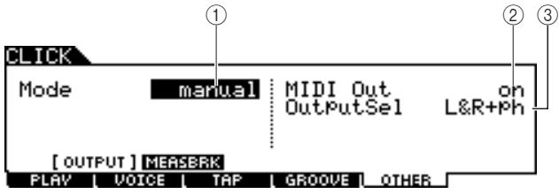 YAMAHA DTX-900 - Setting How the Click Sound is Played - 1