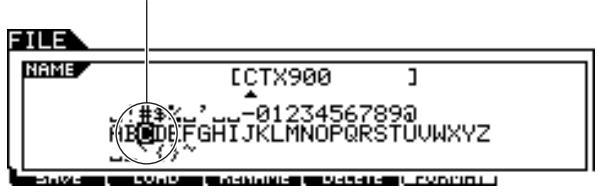 YAMAHA DTX-900 - Using the character list - 4