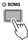 YAMAHA DTX-900 - Press the [SONG] button to enter the Song mode. - 1