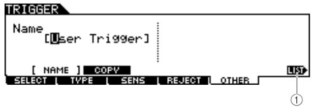 YAMAHA DTX-900 - Naming the Trigger Setup - 1