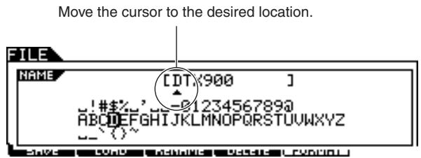 YAMAHA DTX-900 - Using the character list - 2