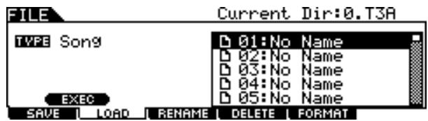 YAMAHA DTX-900 - Loading a Specific Song From an "All Data" or "All Song" File - 2