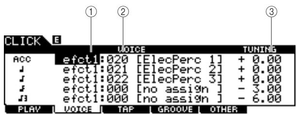 YAMAHA DTX-900 - Click Voice Settings - 1