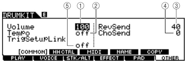 YAMAHA DTX-900 - Settings Common to the Entire Drum Kit - 1