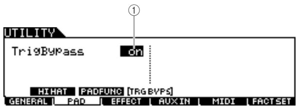YAMAHA DTX-900 - Trigger Bypass Settings - 1