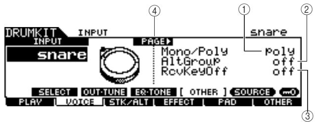 YAMAHA DTX-900 - Setting Other Parameters - 1