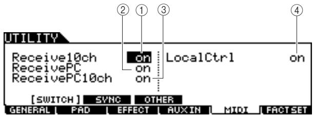 YAMAHA DTX-900 - Setting Program Change Reception On/Off - 1