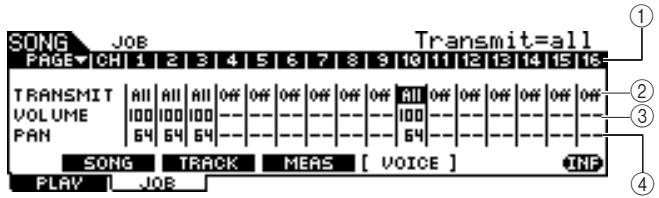 YAMAHA DTX-900 - The first page of the Voice Job - 1