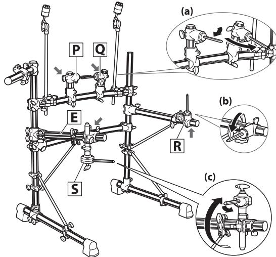 YAMAHA DTX550K - Mounting the pads and the trigger module on the electronic drum rack - 3
