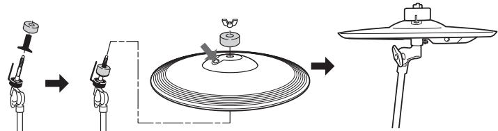 YAMAHA DTX550K - Figure 17: Cymbal holder-2 - 3