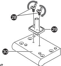 YAMAHA DTX550K - Mounting the DTX500 (Trigger module) - 2