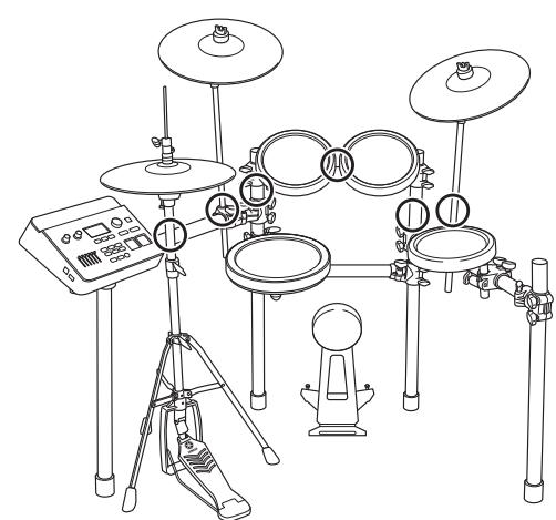 YAMAHA DTX700K - Connect the drum trigger module to a power supply. - 2