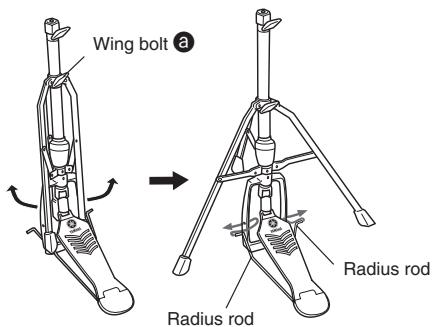 YAMAHA DTX950K - Assembling the Hi-Hat Stand - 1