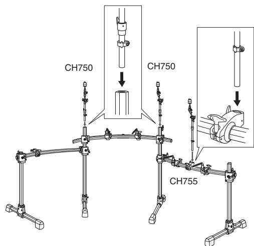 YAMAHA DTX950K - Attaching the Cymbal Holder - 1