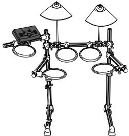 YAMAHA DTXPLORER BASIC SET - Mounting the DTXPL (Trigger module) - 1