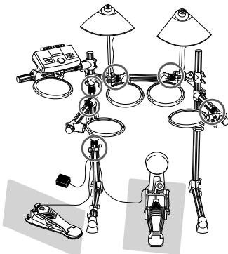 YAMAHA DTXPLORER BASIC SET - Connecting to a power source - 3