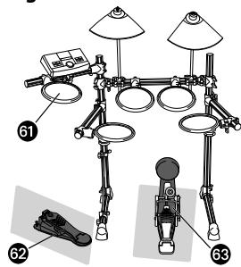 YAMAHA DTXPLORER BASIC SET - Installing the HH65(Hi-hat controller) and KP65 (Kick pad) - 1