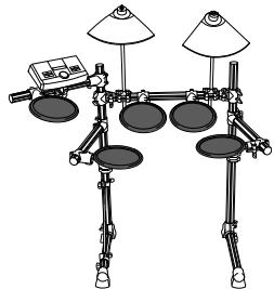 YAMAHA DTXPLORER BASIC SET - Mounting the TP65 (Drum pads) on the rack system - 1