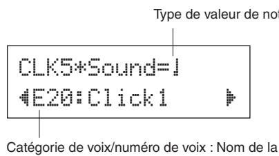 YAMAHA DTXPRESS IV - Paramétrisez les sons de clic utilisés - 1