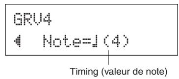 YAMAHA DTXPRESS IV - Définissez le timing (valeur de note) - 2