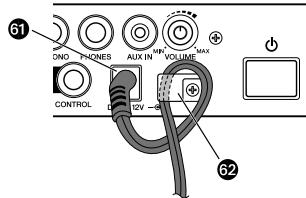 YAMAHA DTXPRESS IV STANDARD SET - Figure 27: Cable clip (DTXP4 rear panel) - 1
