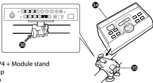 YAMAHA DTXPRESS IV STANDARD SET - Mounting the DTXP4 (Trigger module) - 3