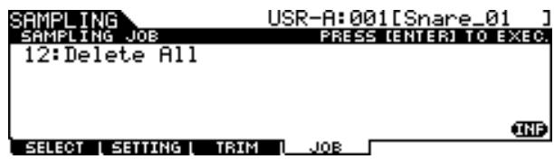 YAMAHA DTXTREME III - 12: Delete All (Supprimer tout) - 1