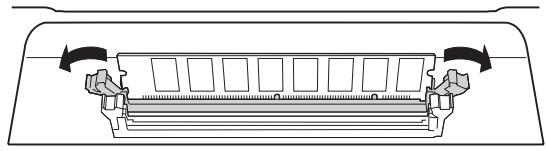 YAMAHA DTXTREME III - Retrait des modules DIMM - 1