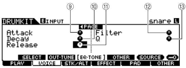 YAMAHA DTXTREME III - Réglage de l'EQ et des paramètres de tonalité - 4