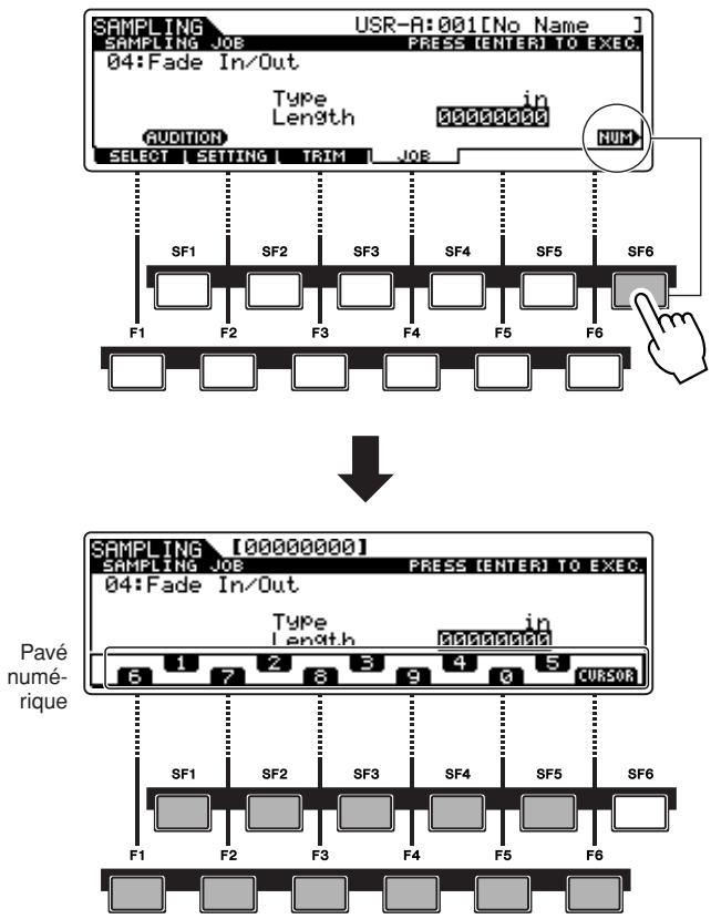 YAMAHA DTXTREME III - Saisie directe d'un numéro - 1