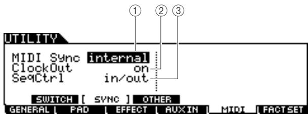 YAMAHA DTXTREME III - [SF2] SYNC (Synchronisation) - 1