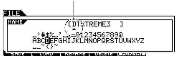 YAMAHA DTXTREME III - ■ Utilisation de la liste des caractères - 2