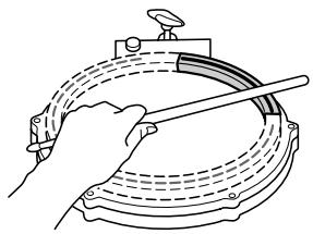 YAMAHA DTXTREME III - Rim shot fermé - 1