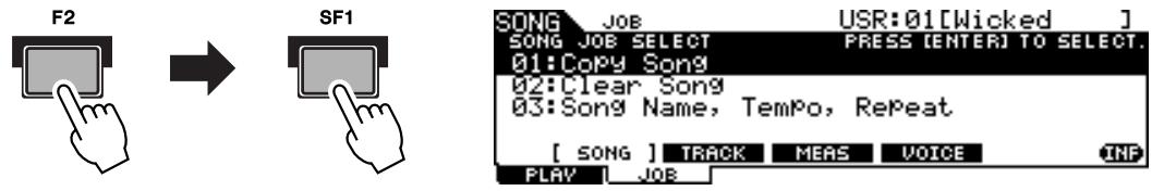 YAMAHA DTXTREME III - Attribution d'un nom au morceau utilisateur - 1