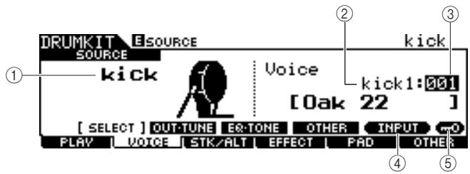 YAMAHA DTXTREME III - ⑤ [SF6] Input Lock (Verrouillage de l'entrée) - 1