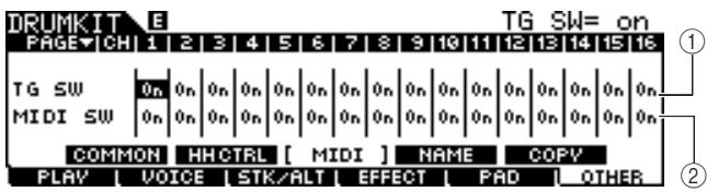 YAMAHA DTXTREME III - ③ MIDI Type (Type MIDI) - 1