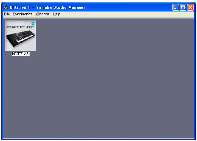 YAMAHA MOTIF XF6 EDITOR - Démarrez MOTIF XF Editor. - 1
