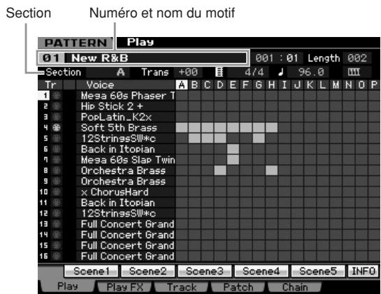 YAMAHA MOTIF XS6 - Reproduction de motifs - 1