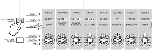 YAMAHA MOTIF XS6 - Utilisation des boutons pour contrôler les arpèges - 1