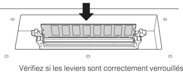 YAMAHA MOTIF XS6 - Insérez les deux modules DIMM dans les emplacements pour modules DIMM. - 2