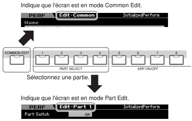 YAMAHA MOTIF XS6 - Procédure d'édition d'une performance - 1